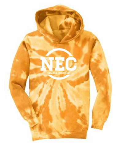 NEC Youth Tie-Dye Pullover Hooded Sweatshirt